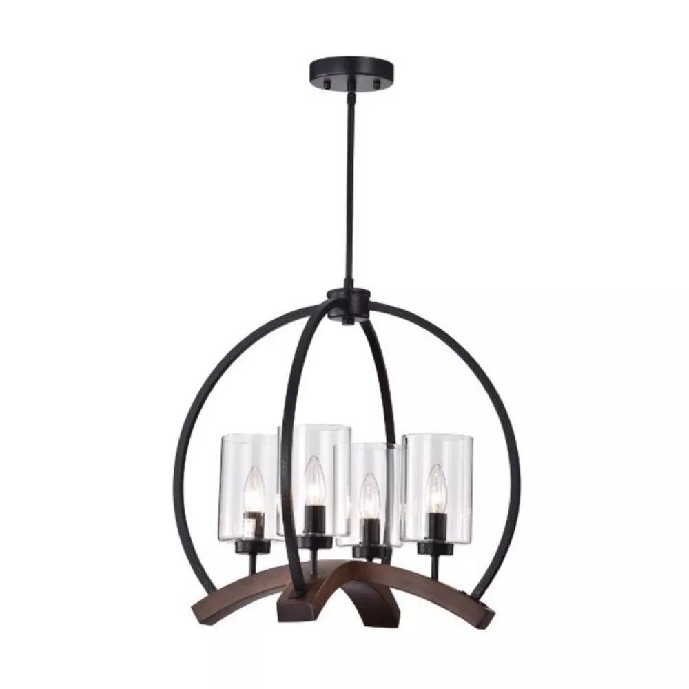 SOLD off Poshmark - 22". x 22" x 46" Arden Caged ChandelierBlack